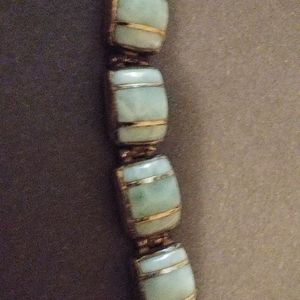 Larimar and Silver bracelet.